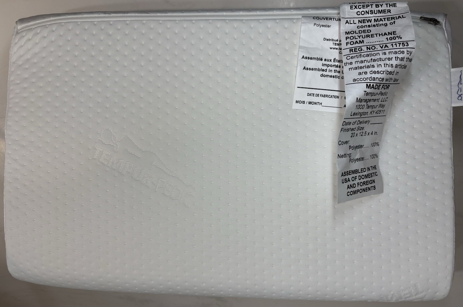Tempur-Pedic Tempur Neck Pillow 2 Pack Medium Standard White New Open Box gallery