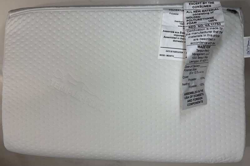 Tempur-Pedic Tempur Neck Pillow Medium Standard White New Open Box gallery