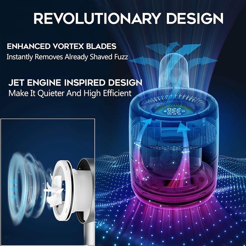 Electric Clothes Shaver Fuzz Remover 6 Blades 5 Speed Rechargeable 220Min New gallery