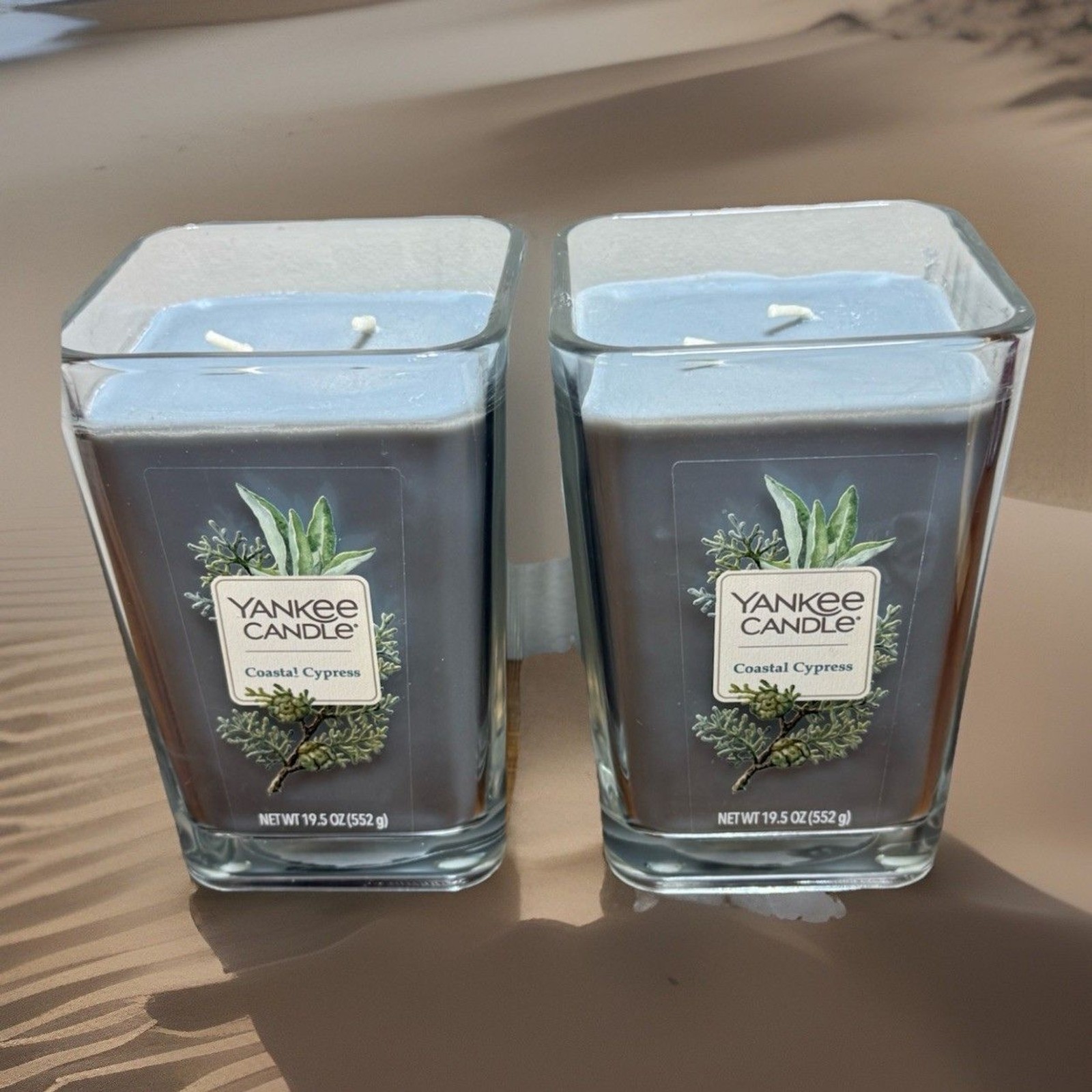 NEW 2 Yankee Candle Elevation Collection COASTAL CYPRESS 2 Wick Retired 19.5 Oz gallery