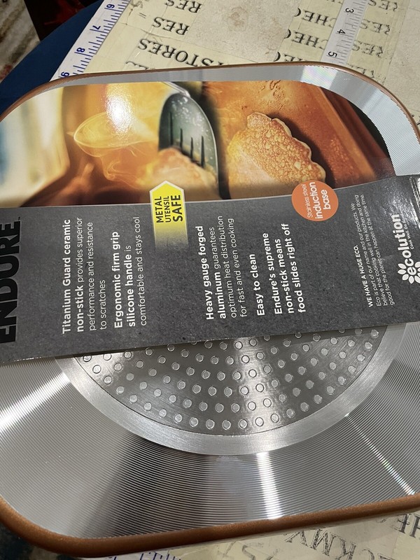 Ecolution Endure 11 Inch Nonstick Griddle | Induction Base | Oven Safe, Copper gallery