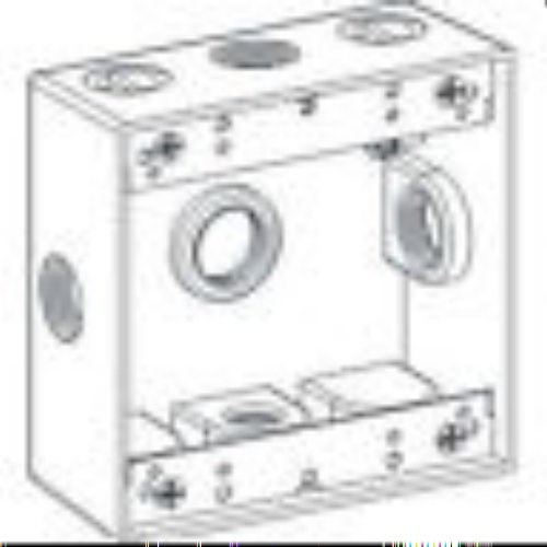 Orbit 2B75-5X 2-Gang Weatherproof Box Five 0.75 Inch Hubs 2 Inch Deep gallery