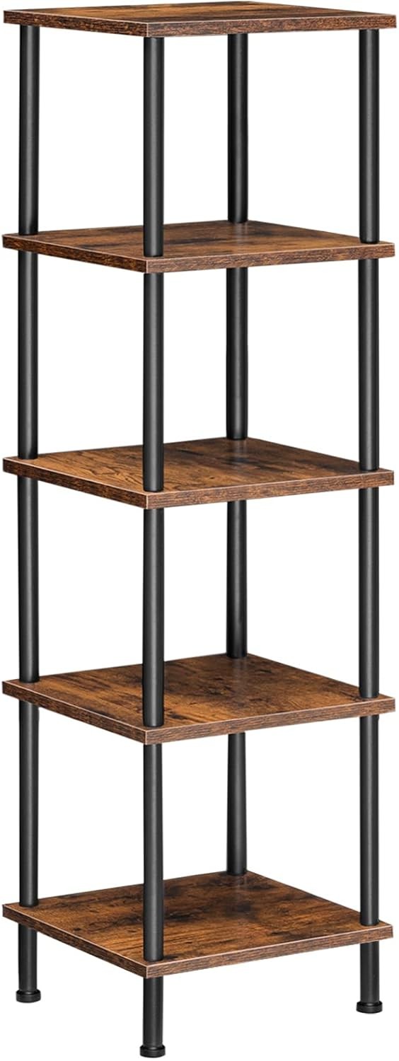 5-Tier Corner Shelf Stand Corner Square Rack Display Shelf Tall Storage Plant gallery