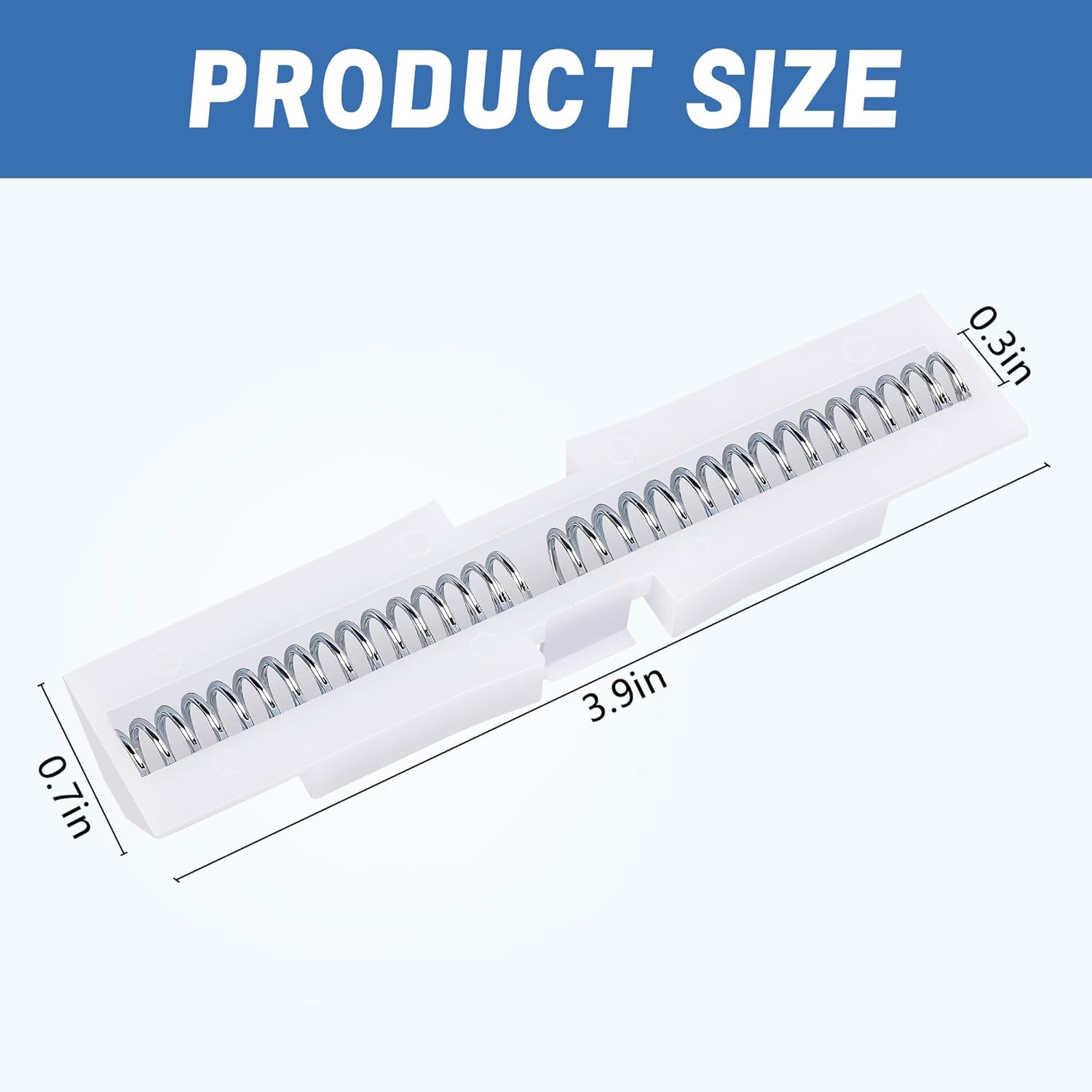 2 Pcs Bi-Fold Door Slide Guide, White ABS Top Mount Closet Door Track Protectors gallery