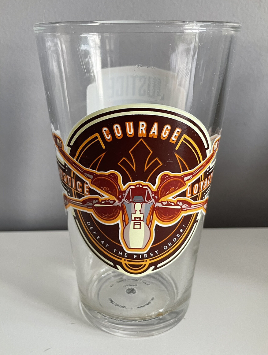 Star Wars The Force Awakens Rebel Forces X-Wing 16 oz Pint Beer Glass Tumbler gallery