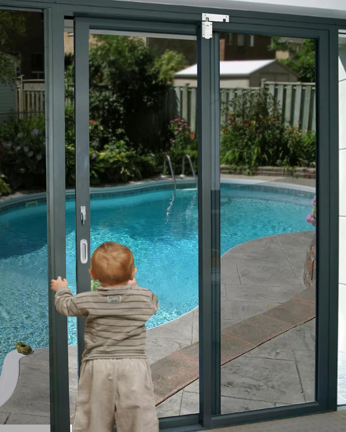 Sliding Door Security Lock - Sliding Patio Door Lock for Glass Doors, Child Safe gallery
