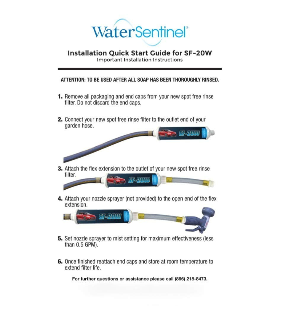 Inline Deionized Water Filter for RV and Boat, Home Use, Spotless Cleaning 20W gallery