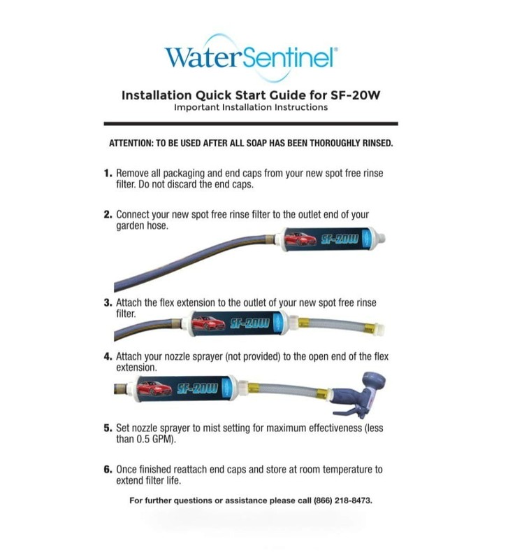 Inline Deionized Water Filter for RV and Boat, Home Use, Spotless Cleaning 20W gallery