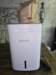 Reencle Electric Kitchen Compost Bin, Dry & Purify, White/Gray