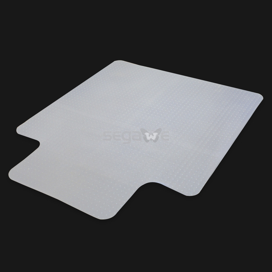 2 PCS PVC Hard Floor Mat Studded Back 3mm w/ Lip For Pile Carpet Chair 48"x36" gallery