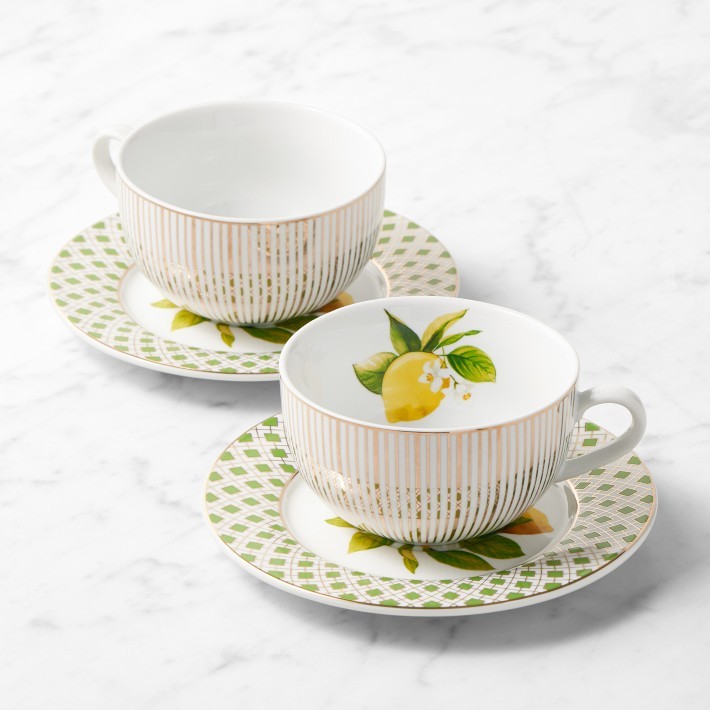 Limone Teapot and Teacup Set-Williams Sonoma|42992 gallery