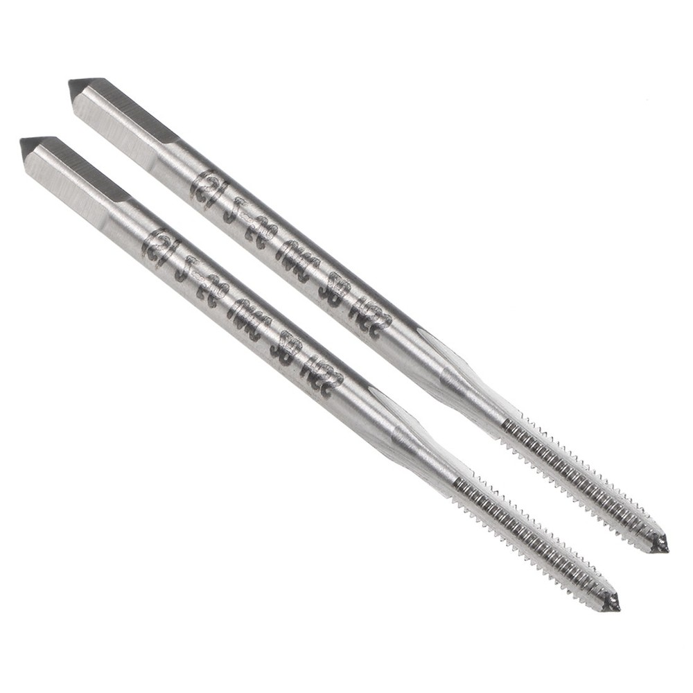 2pcs Machine Taps 2-56 UNC Thread Pitch 2B Class 3 Flutes High Speed Steel