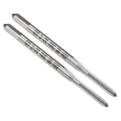 2pcs Machine Taps 2-56 UNC Thread Pitch 2B Class 3 Flutes High Speed Steel