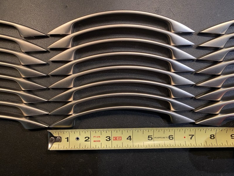 24 Cabinet Handles Arch Pull High End Hafele? 128mm 5” W/7” Length M4 Screw Base gallery
