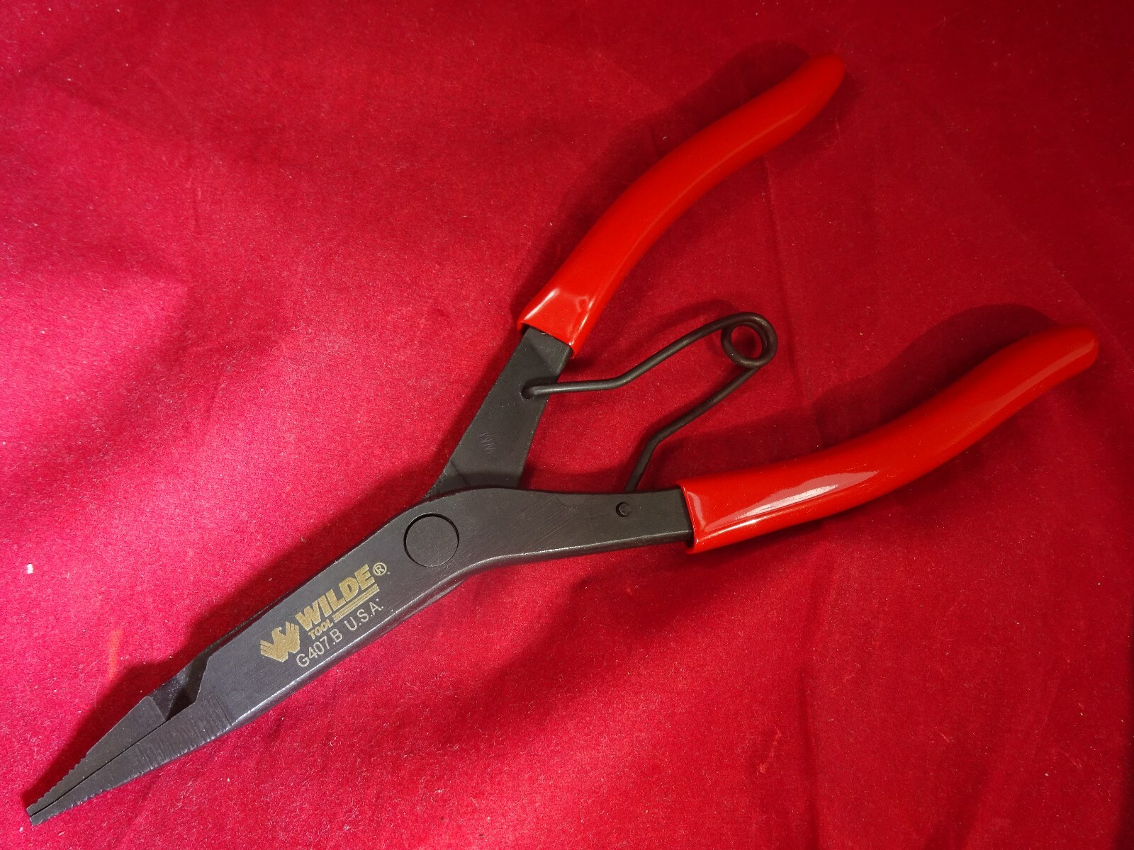 Wilde Tool G407.B Straight Black 9" Lock Ring Pliers External Snap Retaining gallery