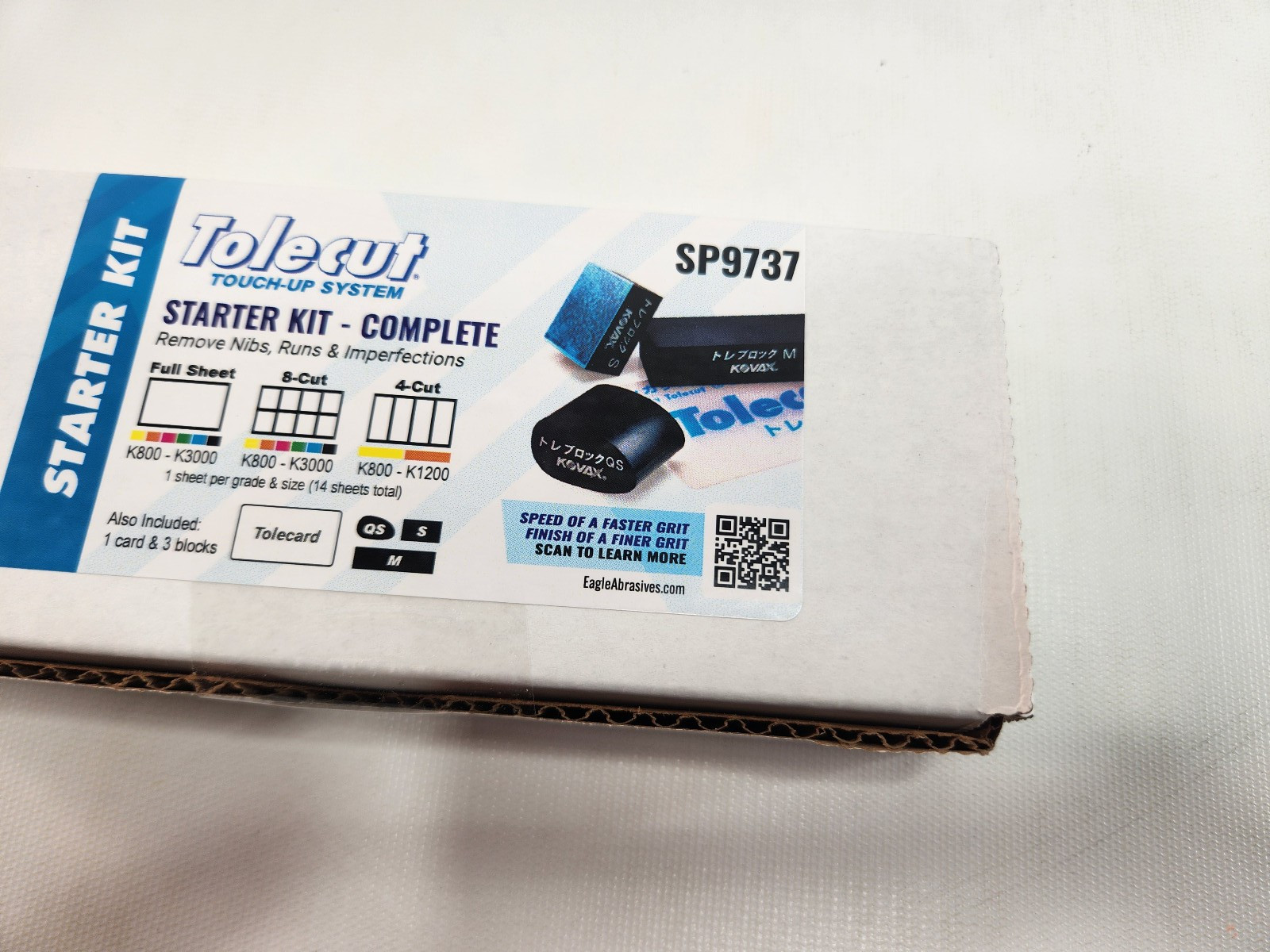 Tolecut Starter Kit PSA Sanding Sheets for Nibs SP9737 K800 - K3000, 14 Sheets gallery
