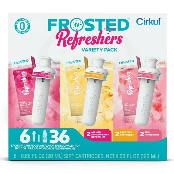Cirkul Frosted Refreshers Flavor Cartridge Variety Pack, Drink Mix, 6-Pack (2 Pi gallery