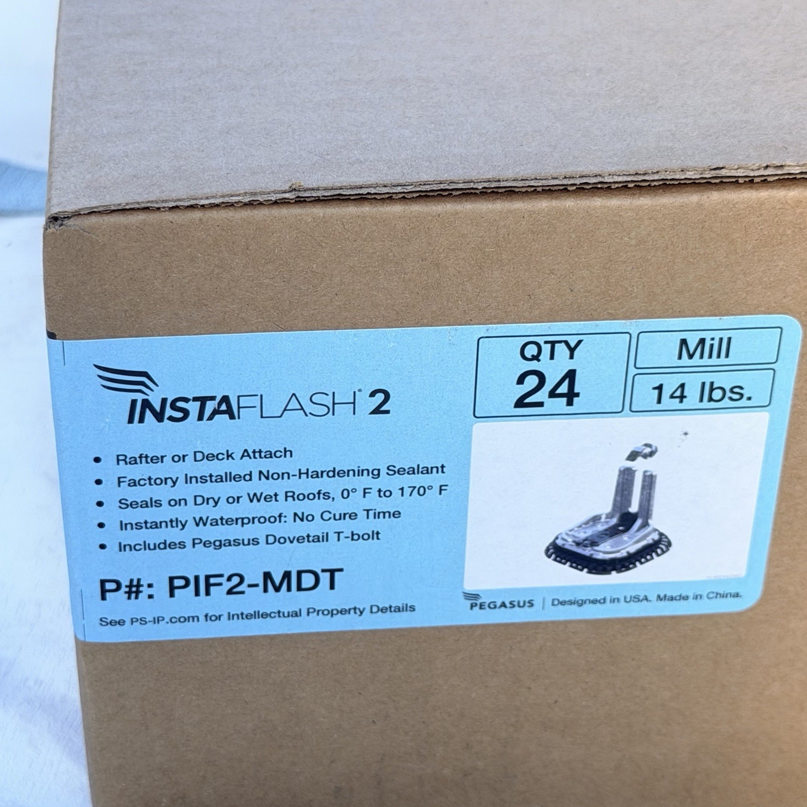 Pegasus Solar InstaFlash 2 | PIF2-MDT | Mill | Dovetail T-Bolt | 24-Pack | NEW I gallery