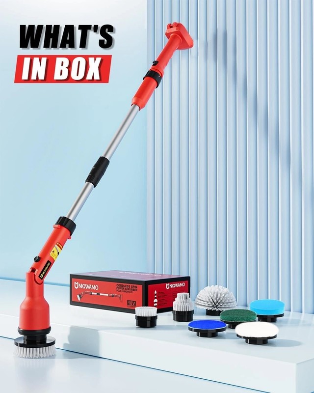 Electric Spin Scrubber Compatible for Milwaukee 18V Battery(Battery NOT Included gallery