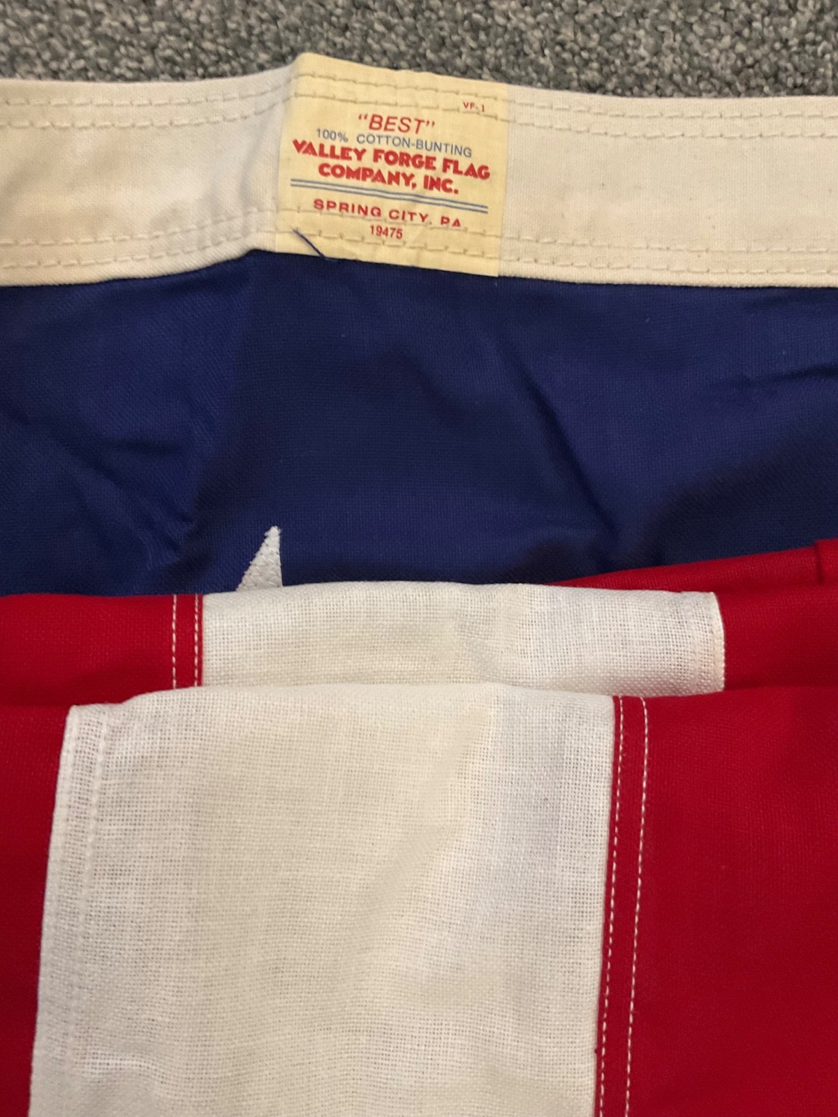 VALLEY FORGE Flag Company Cotton LARGE AMERICAN FLAG 9 X 5’ gallery