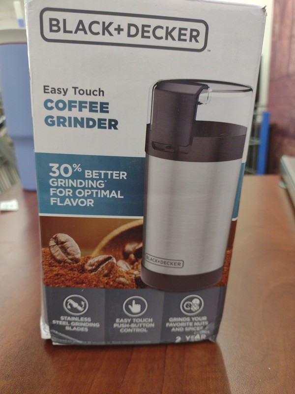 Black + Decker Easy Touch Coffee Grinder, 2/3 Cup Coffee Bean Capacity - New gallery