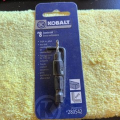 Kobalt #8 11/64 in Pilot Adjustable Coutersink Quik Load #0459034 New Sealed