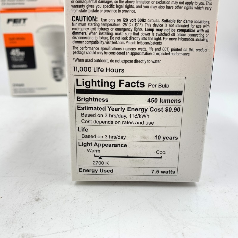 Feit Electric R20 45w LED Light Bulb E26 Base Flood Indoor Outdoor - 12 Bulbs gallery