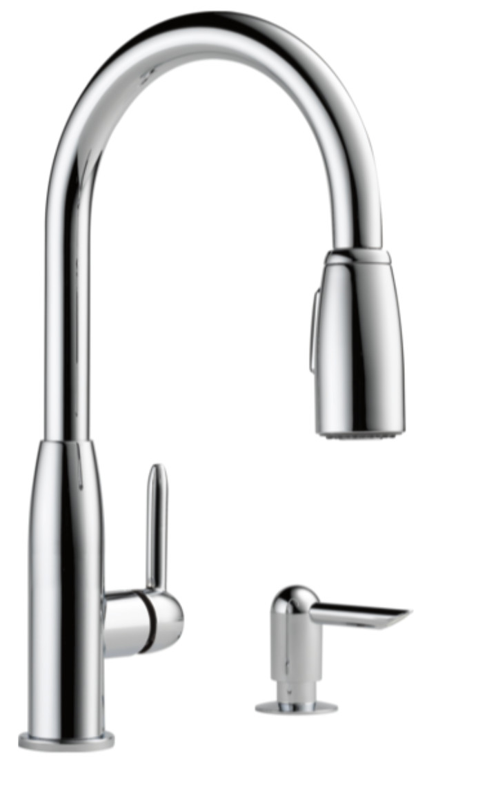 Peerless Single Handle Pull-Down Kitchen Faucet Chrome P88103LF-SD-L gallery