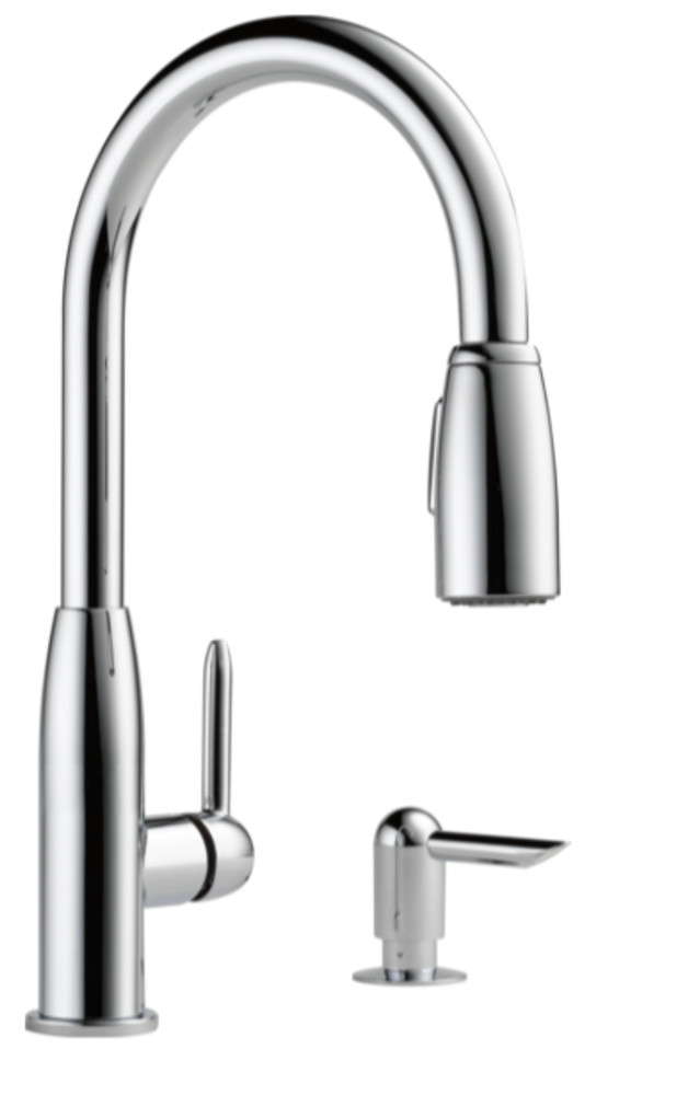 Peerless Single Handle Pull-Down Kitchen Faucet Chrome P88103LF-SD-L