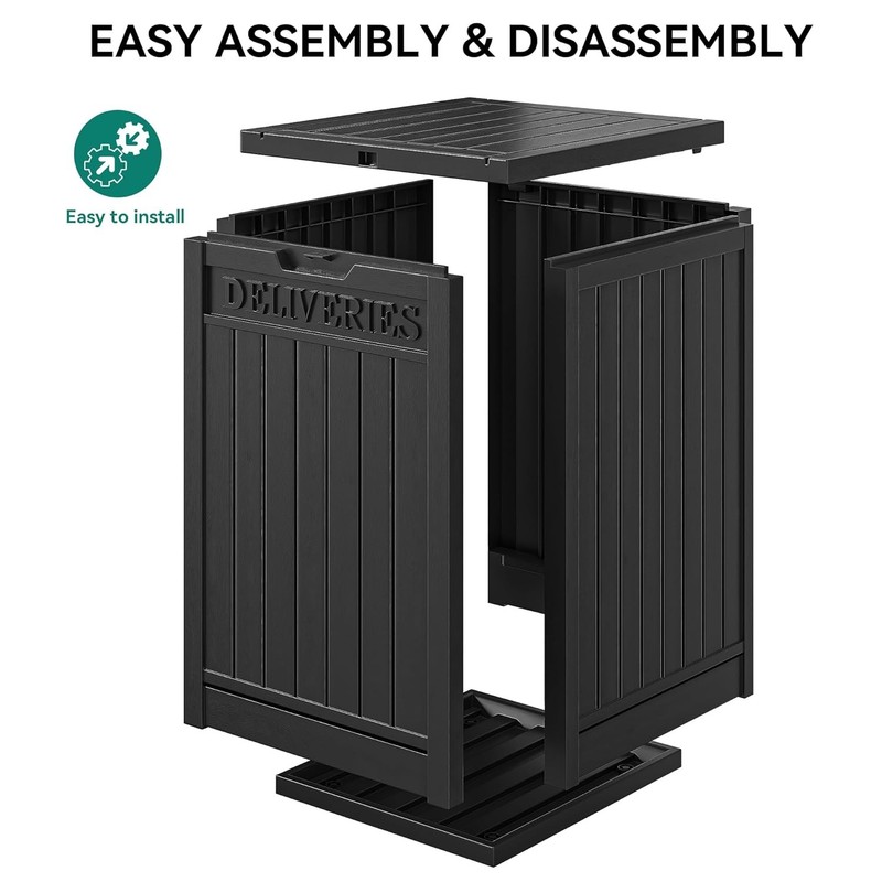 51 Gallon Resin Lockable Secure Large Package Delivery Shipping Box Container gallery