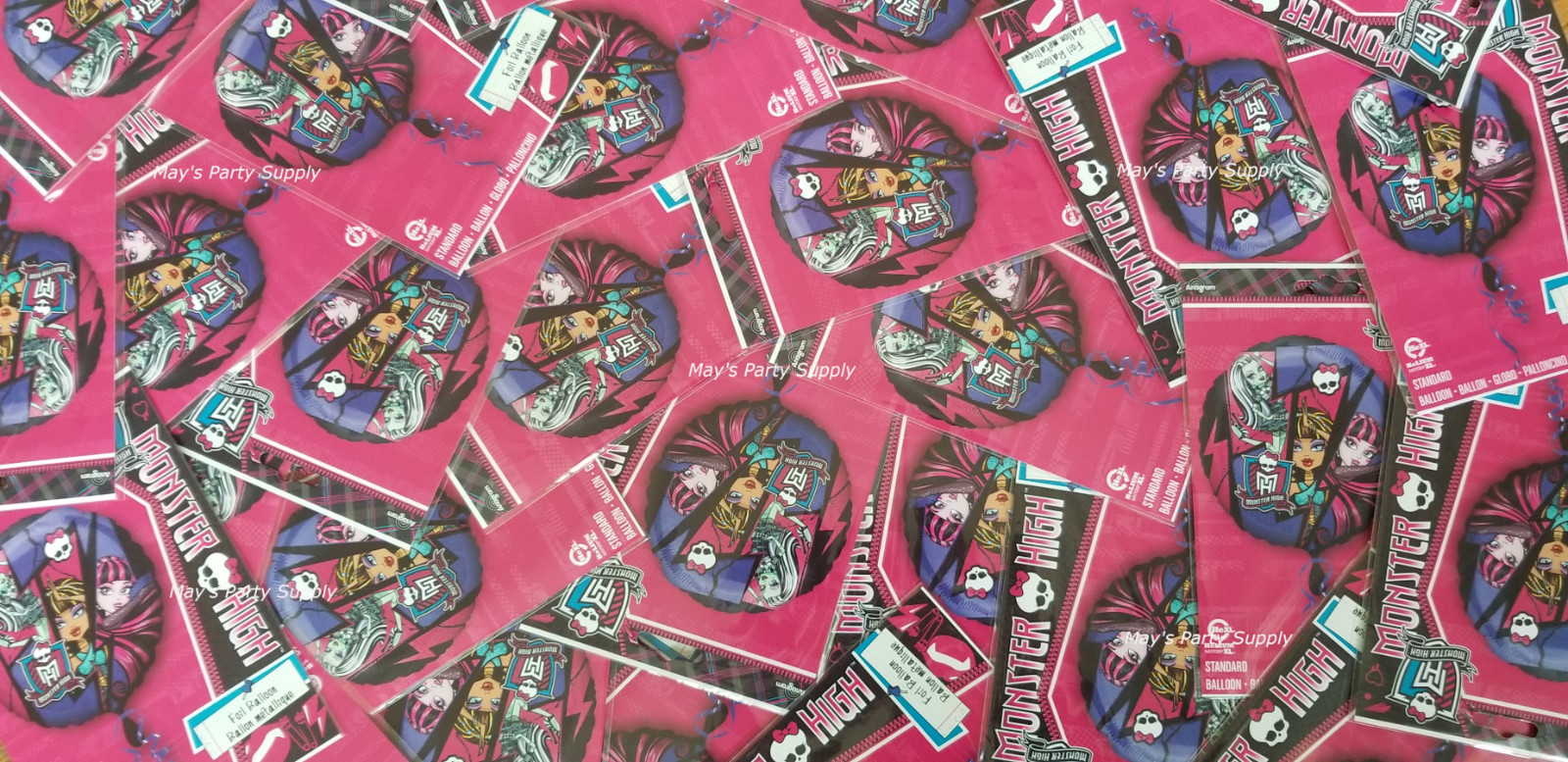 CLEARANCE/CLOSEOUT SALE 10 PCS ~ Monster High Ghouls Party Foil Balloon 17 Inch gallery