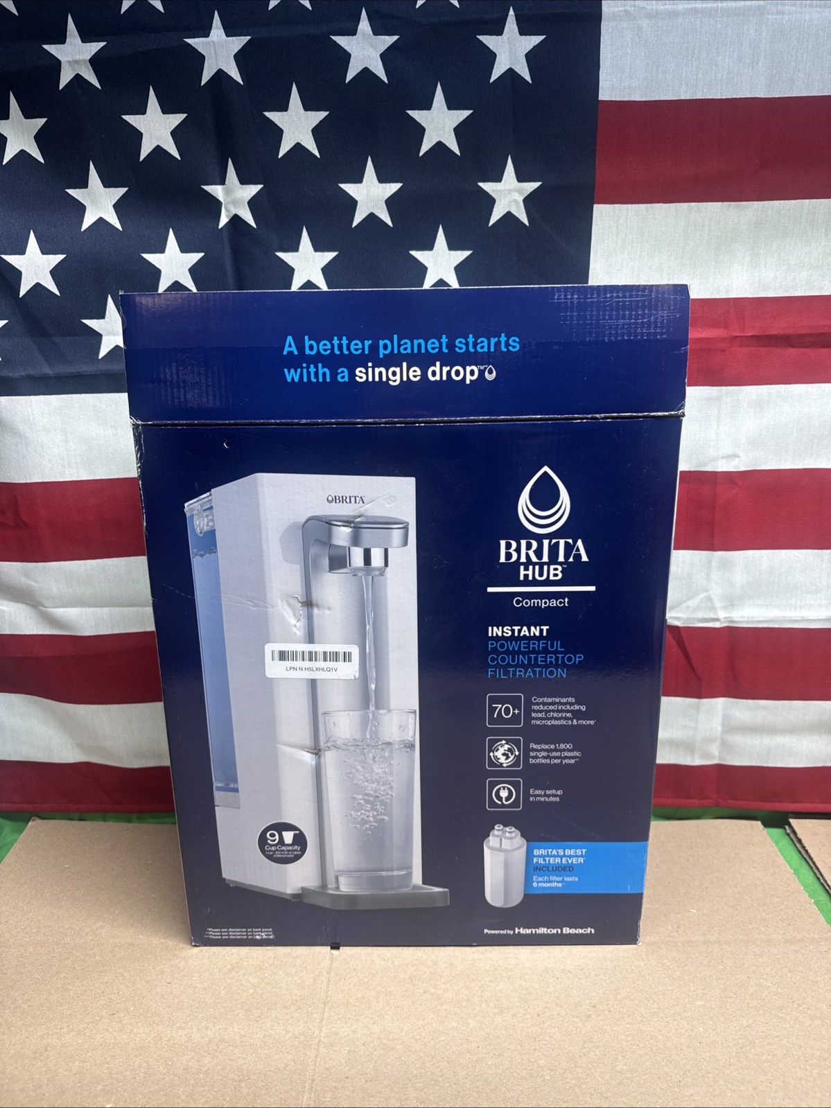 Brita Hub Compact Instant Powerful Countertop Water Filter System 9 Cup Tank gallery