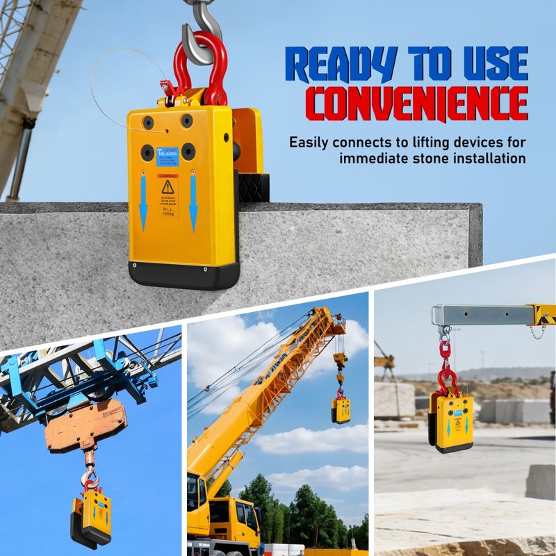 Stone Lifting C lamp 1000kg Stone Mitre Clamp Granite Slab Lifting Clamp 10-50mm gallery
