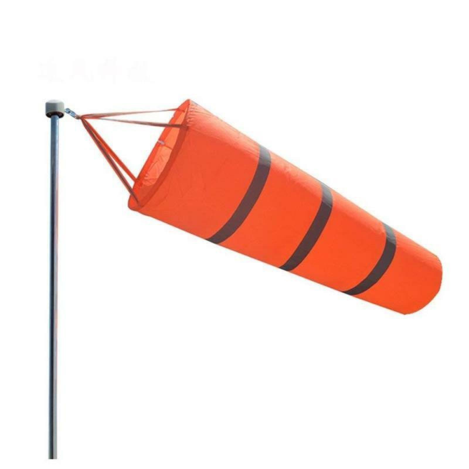 30" Long Orange Outdoor Reflective Belts Grommet Windsock Airport Wind SOCK gallery