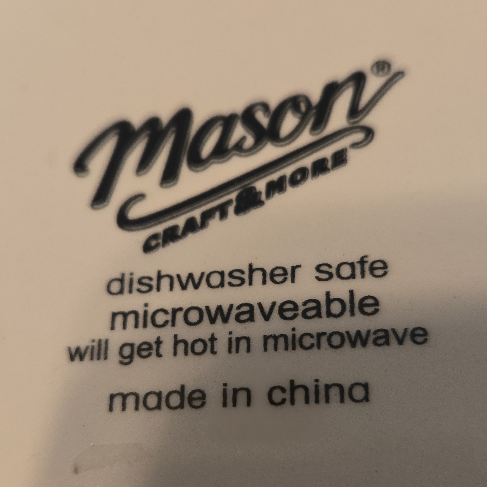 Mason Craft & More Floral Ceramic Round Bowl White Dishwasher & Microwave Safe gallery
