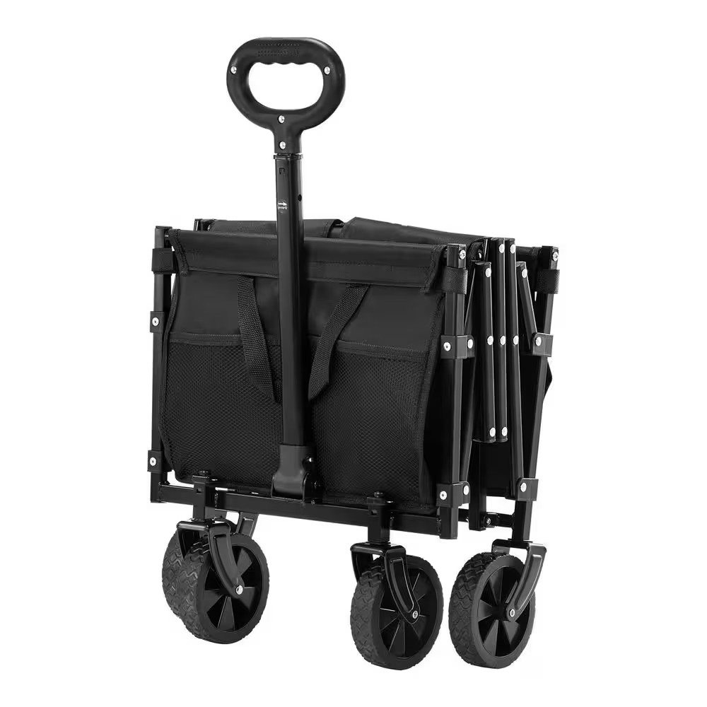 Collapsible Wagon Carts, 120L & 225LBS. Folding Wagons with All-Terrain Wheels, gallery