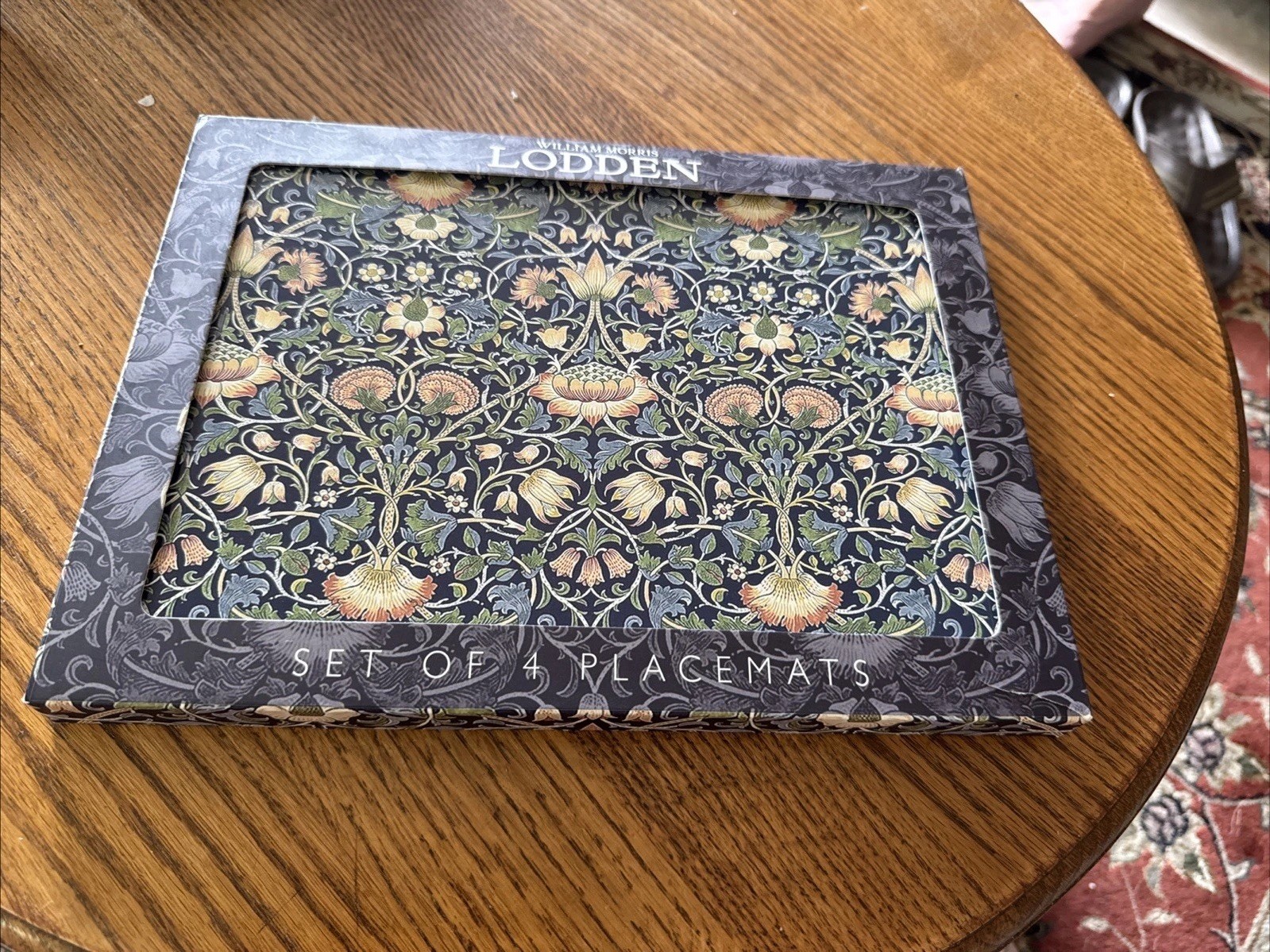 William Morris & Co. Lodden Placemates Set of 4 Floral Green 100% Cotton Arts gallery