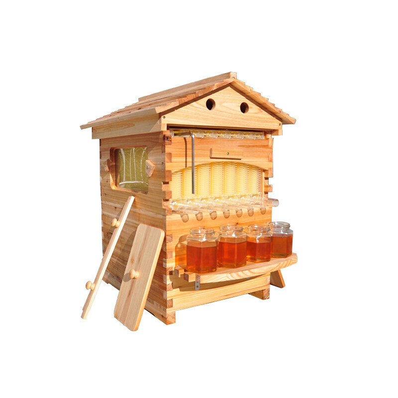 Auto Seep Bee Hives Boxes Langstroth Bee Hive HOUSE + 7x Bee Beekeeping Frames gallery