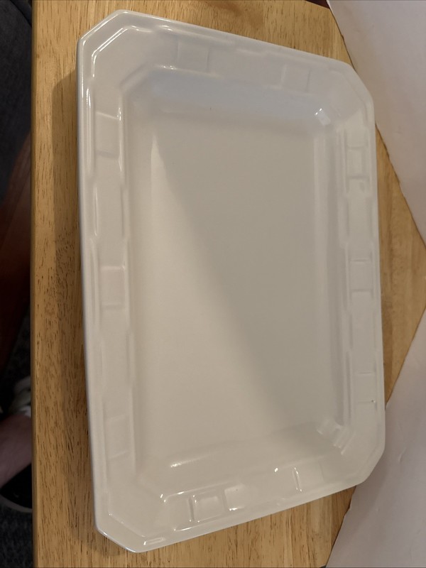 Longaberger Rectangular Pottery Serving Tray Heirloom Ivory 30370 NIB gallery