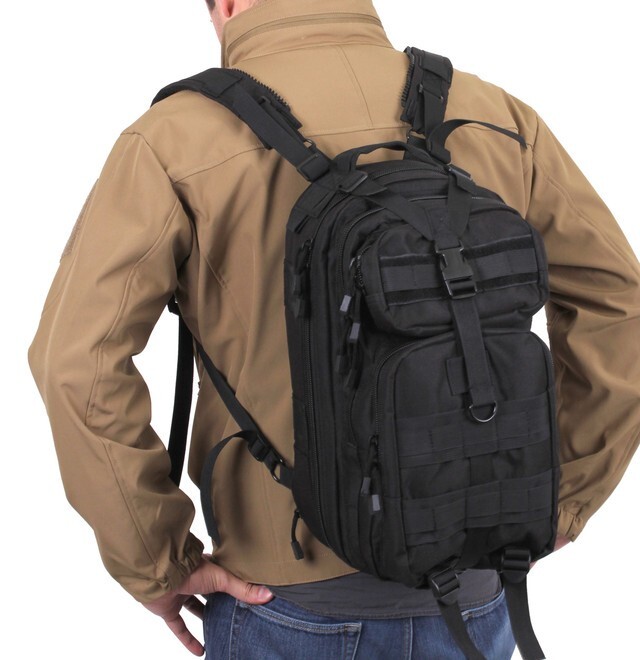 Rothco Convertible Medium Transport Pack - Black 3