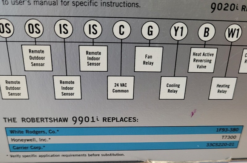 Robertshaw 9901i Digital Deluxe Programmable Thermostat 1 Heat/1 Cool 24VAC gallery