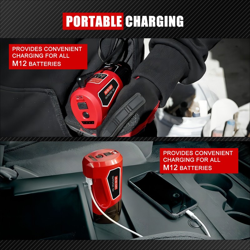 Replace for Milwaukee M12 Battery Adapter Heated Jacket 48-59-1201 49-24-2310 gallery