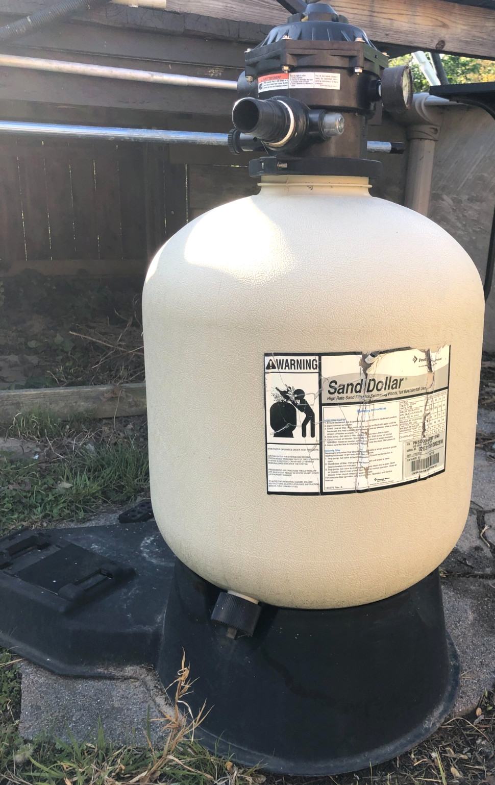 Pentair Sand Dollar SD40 Pool Sand Filter w/ Multiport Valve HEAVY / SAND is IN gallery