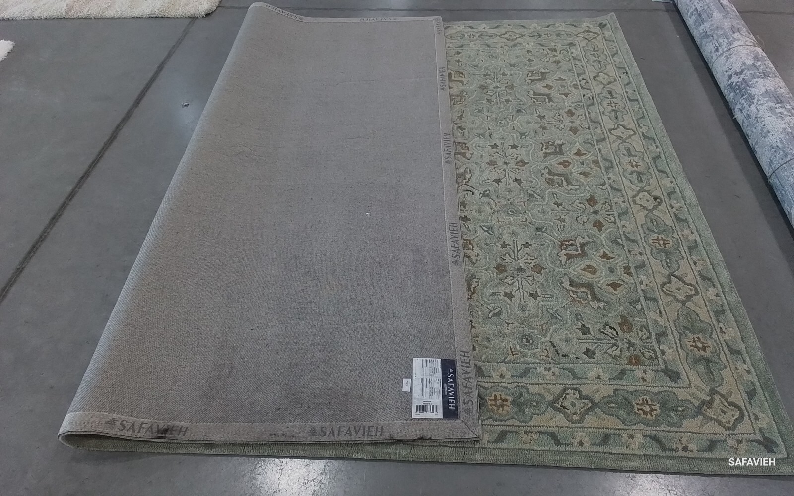 GREEN / IVORY 8'-0" x 10'-0" Back Stain Rug, Reduced Price 1172776069 HG227X-8 gallery