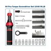VANPO Torque Screwdriver Set, 10–60 in-lb, 64 Pcs 1/4" Drive Torque... Fas gallery