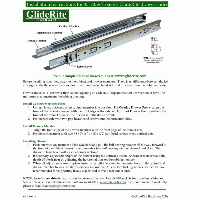 14"-24” Full Extension Soft-Close Side Mount Ball Bearing Drawer Slides (100lbs) gallery