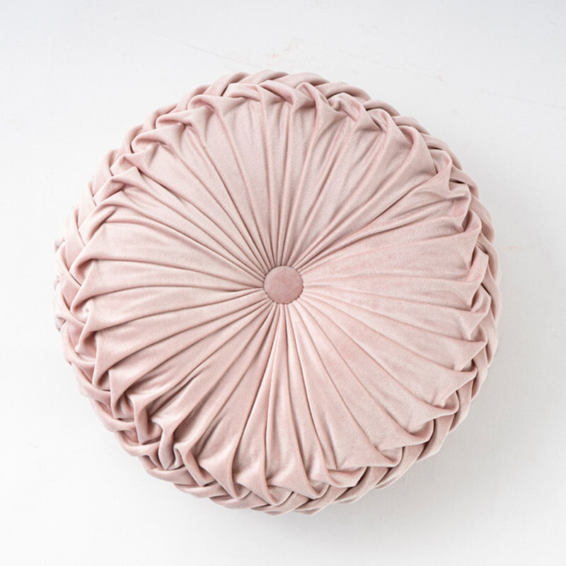 Pumpkin Pleated Round Throw Pillows Meditation Cushion for Chair Sofa Home Decor gallery