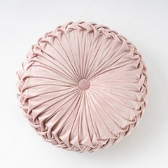 Pumpkin Pleated Round Throw Pillows Meditation Cushion for Chair Sofa Home Decor