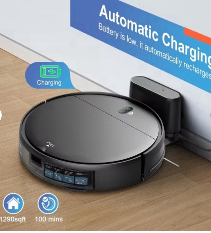 MAMNV BR151 Robot Vacuum and Mop, with APP/Remote, Black gallery