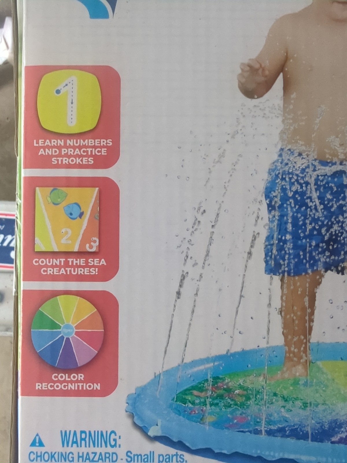Splash Mat Inflatable Count With Me Learning Fun Creatures Color Recognize New! gallery